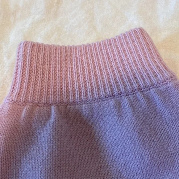 NWT Love Shack Fancy Tristan Pink Knit Sweat Pants/Joggers. Size XS. Cashmere. - Picture 13 of 15